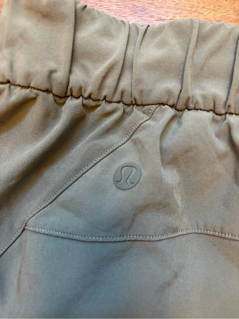 lululemon athletica Olive Green Lightweight Drawstring Shorts